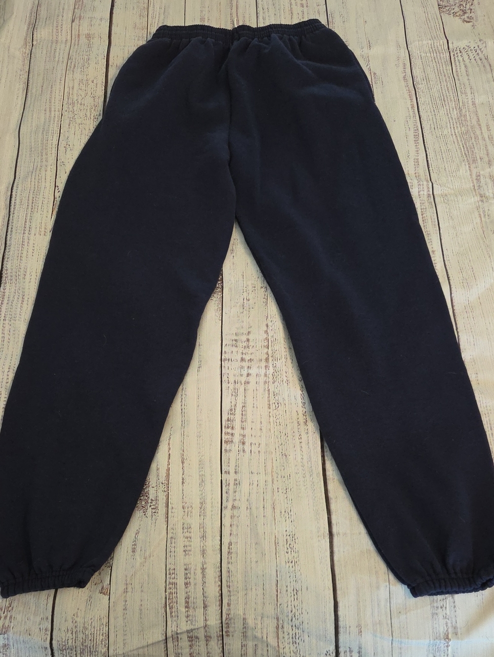 Hanes Navy Fleece Joggers with Elastic Waist